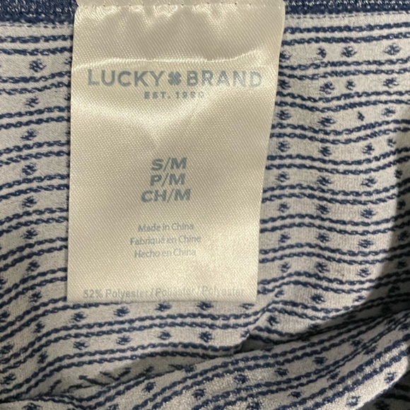 Lucky Brand Leggings Size Small Navy and White - Picture 2 of 3